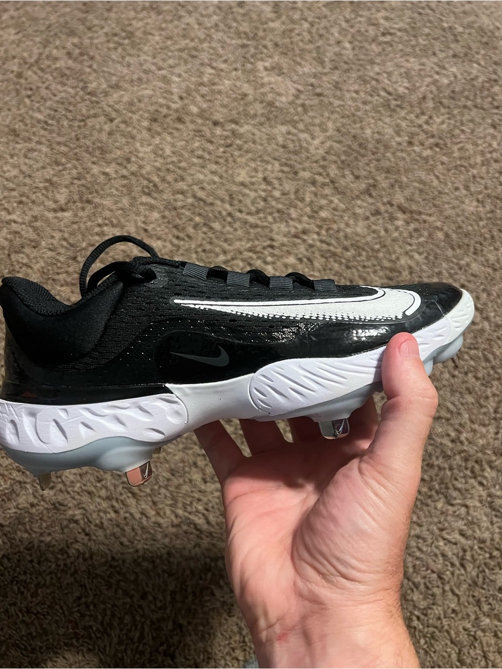 Mens nike alpha huarache elite 4 low (DJ6521 001) no box size 7